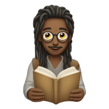 reader with dread book sticker