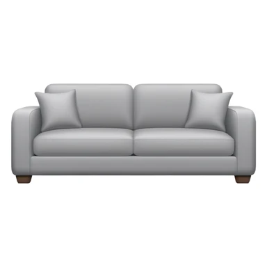 minimalist sofa with clean lines sticker