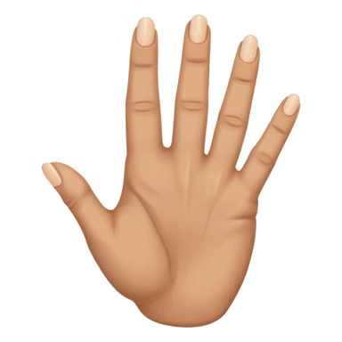 hand with rock symbol with the middle and index finger crossing over, middle behind index sticker