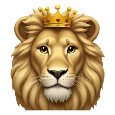 lion with a crown sticker