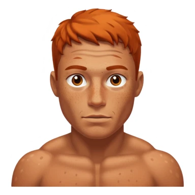 Calvo fuerte con pecas sticker