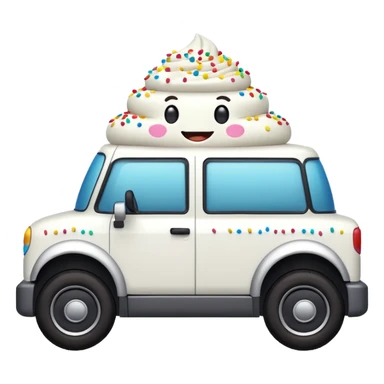 Happy cupcake was driving a Cybertruck sticker