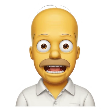 Homero Simpson babeando sticker