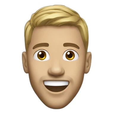 manchester city player jumping big head sticker