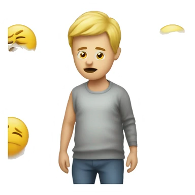 a person farting sticker