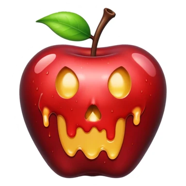 Poison apple dripping sticker