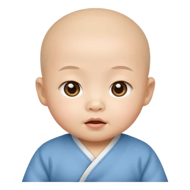 Asian baby sticker