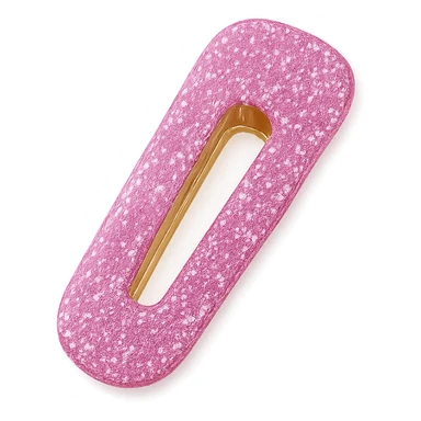 pink sparkling hair clip sticker