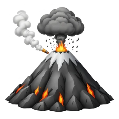 volcano sticker