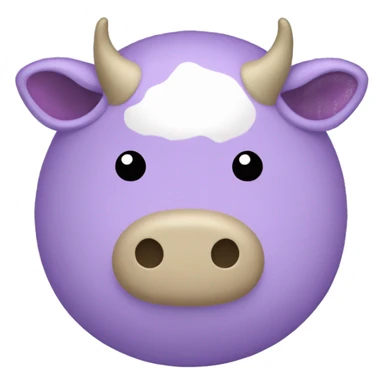 Purple cow squishmallow sticker