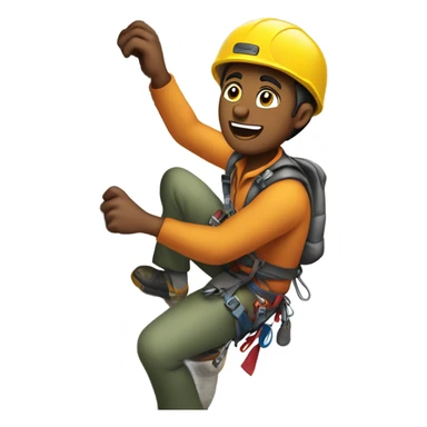 Climbing to the top sticker