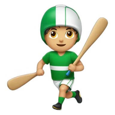 Basque boy doing sport sticker