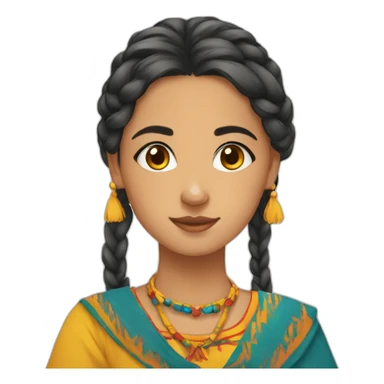 Kabyle girl sticker