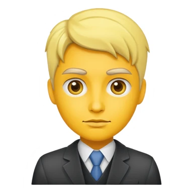 journalist with yellow skin, no gender marker sticker