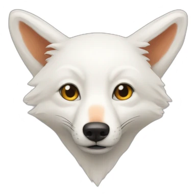 Un renard albinos sticker