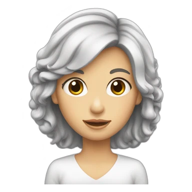 Fille anglaise avec de long cheveux cha sticker