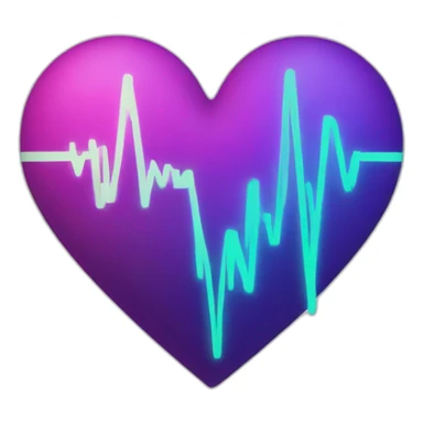 pulse heart sticker