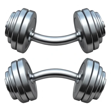 dumbbell with a slim waist outline sticker