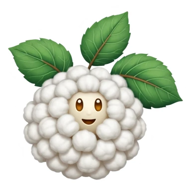 Cotton plant no face sticker