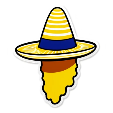 Colombian Sombrero Vueltiao sticker