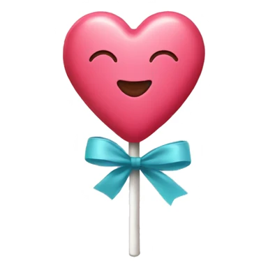 lollipop heart sticker