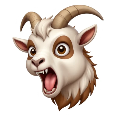 Screaming goat sticker
