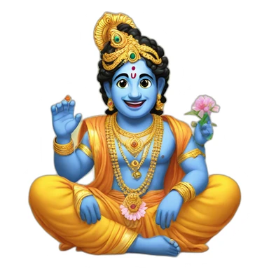 God Krishna  sticker