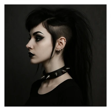 goth profile girl sticker
