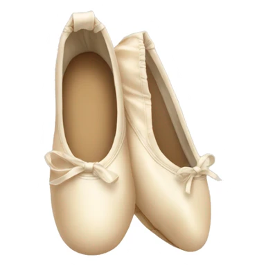beige ballet shoes sticker