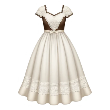 white dress sticker