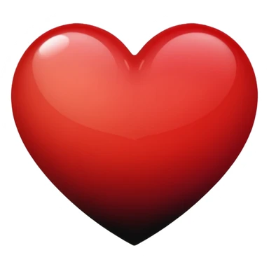 Black and red heart gradient mix sticker