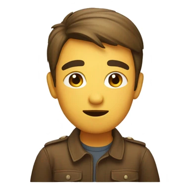 side eyeing emoji from a side profile  sticker