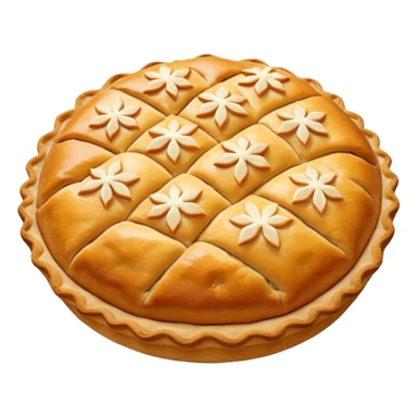 Karelian pasty with cream on top r sticker