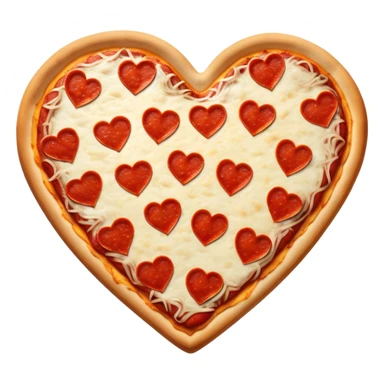 heart shaped pizza  sticker
