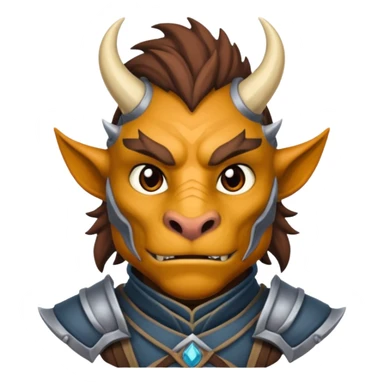Male half dragonborn sticker