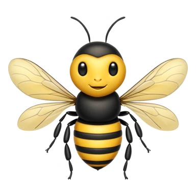 Lebah hitam kuning sticker