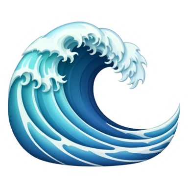 vertical wave sticker