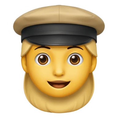 un emoji con gorra  sticker