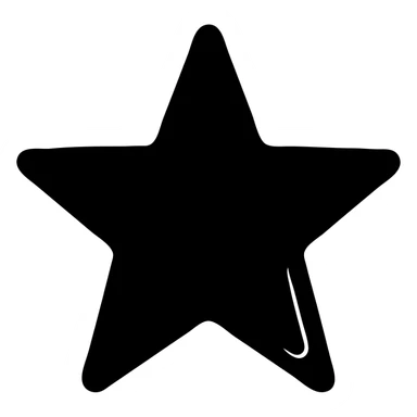 small shiny silver star on a glossy black car surface, minimal subtle reflections, focus on mirror shine, elegant and minimal solid icon sticker