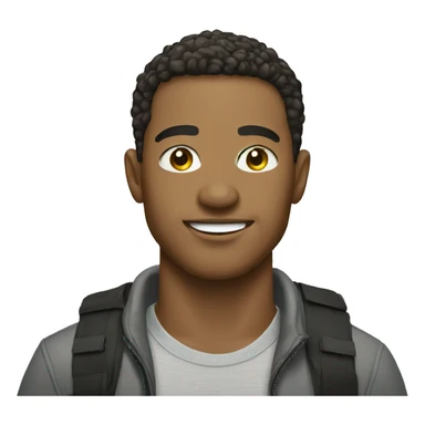 Light skinned male outdoor portrait sticker