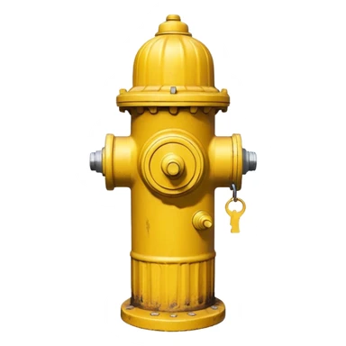yellow fire hydrant sticker