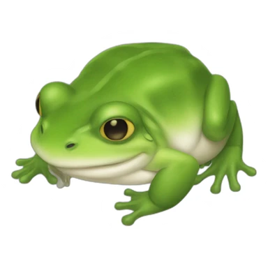 Grenouille qui mange un chat sticker