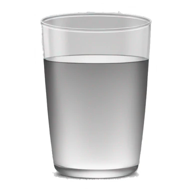 glass of water grayscale sticker
