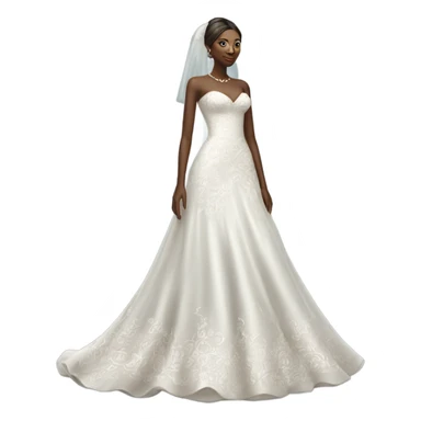 Hyper Realistic ornate 
Minimalistic Wedding dress displays sticker