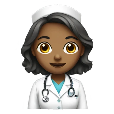Girl nurse sticker