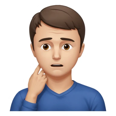 charlie kirk holding his neck with his left hand in pain sticker
