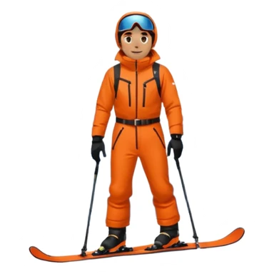 Man Skiing Background Matterhorn sticker