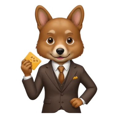 create a dog who does sales sticker