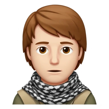 Sore throat for white brown hair guy
No fever - keffieh palestinian sticker