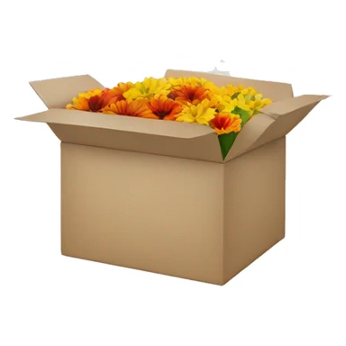 latona flowers box with logo sticker
